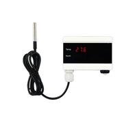 Quystetes Capteur de Température WiFi Tuya Thermomètre Détecteur Affichage Numérique Maison Smart Life App Alerte Alarme D'Eau de Congélateur Prise UE Installation Facile