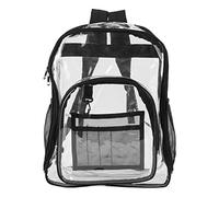 Quystetes Clair à Toute Épreuve, D'École de Sécurité Transparent,Voir à Travers le Cartable pour le Travail,Contrôle de Sécurité et Voyage