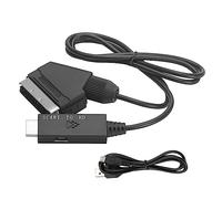 Quystetes Convertisseur 1080p péritel vers -Compatible avec les produits Péritel Connexion de produits HD Noir