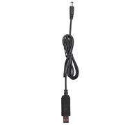 Quystetes Convertisseur USB DC 5 V vers DC 12 V 2,1 mm x 5,5 mm Module Convertisseur DC Mâle Connecteur Jack Câble d'alimentation, Câble USB vers DC -1 m (5 V vers DC 12 V)