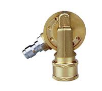 Quystetes Coupleur pivotant 4500 PSI 6,35 mm Connexion pour nettoyeur Adaptateur de nettoyage de gouttière 240 degrés 7 vitesses