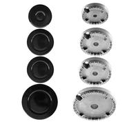 Quystetes Couronne de brûleur universelle pour four, cuisinière, gaz, compatible avec toutes les tailles intermédiaires, concave et facile à installer
