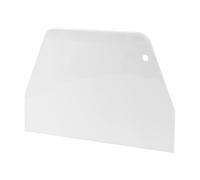 Quystetes Grattoir plat en plastique blanc pour décoration de gâteau 19 cm x 12,5 cm