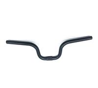 Quystetes Guidon de vélo pliable en alliage d'aluminium 530 mm 25,4 mm M-Type Rise 140 mm Noir
