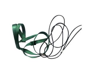 Quystetes Harnais pour perroquet et oiseaux - Sangles de traction réglables anti-morsure - Facile à installer et à utiliser - Vert - Taille M