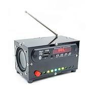 Quystetes Kit radio FM électronique Bluetooth Audio 5 W x 2 Indicateur de musique Lecteur de musique Pratique à souder