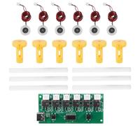 Quystetes Kits de Bricolage de Mini Humidificateur USB de Type C, Brumisateur et Circuit Imprimé de Pilote, 6 Feuilles D'Atomiseur de Film D'Atomisation de Brumisateur (B)