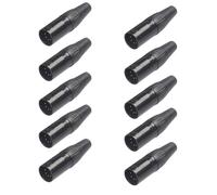 Quystetes Lot de 10 prises XLR à 5 broches pour soudage DIY de divers câbles audio, câbles de microphone, câbles XLR 5 broches mâles