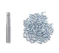 Quystetes Lot de 100 crampons universels antidérapants pour pneus de scooter 4 x 9 mm