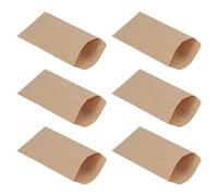 Quystetes Lot de 100 sacs de semences en papier kraft marron pour stocker des graines, des petites pièces, des pièces de monnaie, des bijoux, etc. (environ 6 x 11 cm)