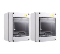 Quystetes Lot de 2 boîtes de disjoncteur HT-5 voies IP65 Mcb Boîte de protection électronique pour disjoncteur