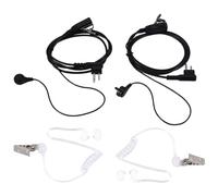 Quystetes Lot de 2 oreillettes tubulaires acoustiques à 2 broches pour radio 2 voies GP88S GP300 GP68 GP2000 GP88 GP3188 CP040 CP1200 A8 A6 A10 A12 etc