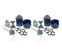 Quystetes Lot de 2 perceuses à main avec batterie Li-Ion et panneau de protection en plastique 18650