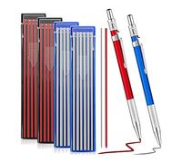 Quystetes Lot de 2 stylos à souder avec 48 recharges pour porte-mine en métal pour soudure de tuyaux, structure du bois