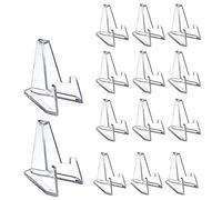 Quystetes Lot de 20 présentoirs en acrylique transparent pour pièces de monnaie, cartes commémoratives