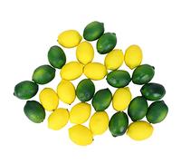 Quystetes Lot de 28 citrons artificiels et faux fruits décoratifs pour et la cuisine