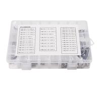 Quystetes Lot de 280 goupilles fendues cylindriques élastiques en acier inoxydable M1,5 M2 M2,5 M3 M5 M6 M8