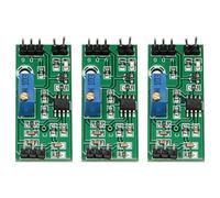 Quystetes Lot de 3 modules de comparateur de tension LM393 3,5-24 V avec indicateur LED haut niveau de sortie analogique