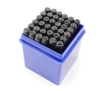Quystetes Lot de 36 pièces de poinçonnage alphanumérique 4 mm pour ceinture et outils d'artisanat en cuir