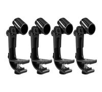 Quystetes Lot de 4 clips de microphone pour batterie - Résistant aux chocs - Accessoires pour instruments de musique