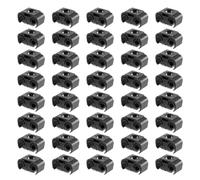 Quystetes Lot de 40 clips de fixation pour tuyau de frein à 2 points 811611797 - Double conduit, base de frein, 4,75 mm, noir