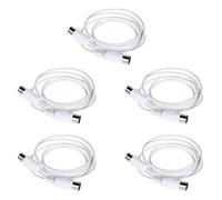 Quystetes Lot de 5 câbles d'extension MIDI 5 broches mâle vers mâle 1,5 m pour piano électrique, guitare, instrument, câble PC