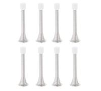 Quystetes Lot de 8 butées de porte à ressort pour plinthe en acier inoxydable - Support de porte flexible et robuste pour bas de porte de protection