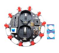 Quystetes Lucky Tourne-disque LED Light DIY Kit électronique de soudage Projet de formation Kit DIY pour apprentissage