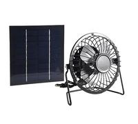 Quystetes Mini ventilateur solaire alimenté par panneau solaire 5 W 10,2 cm Ventilateur d'échappement solaire pour bureau extérieur