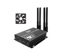 Quystetes Module M.2 NGFF 4G/5G vers USB 3.0 Adaptateur M2 Carte WiFi Convertisseur Riser Board avec Antenne Refroidisseur Ventilateur Emplacement pour Carte SIM Facile à Utiliser