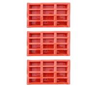 Quystetes Moule rectangulaire en silicone à 12 cavités pour barres protéinées granola outil de cuisson moule à gâteau français moule dessert