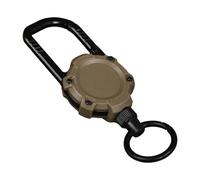 Quystetes Mousqueton Magnétique Porte-clés Camping Escalade Clip Verrouillage Boucle Crochet Corde de rétention Marron