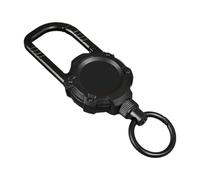 Quystetes Mousqueton Magnétique Porte-clés Camping Escalade Clip Verrouillage Boucle Crochet Corde de rétention Noir