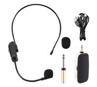 Quystetes Nouveau Microphone sans UHF Portable 2 en 1 Amplificateur de Volume Microphone Casque Professionnel pour l'enseignement de la Parole