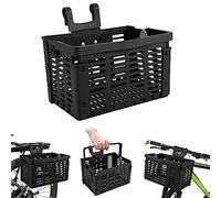 Quystetes Panier pliable pour vélo, noir, 31,5 x 22,5 x 20,5 cm (ouvert), panier universel pour vélo, rangement pour vélo