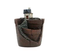 Quystetes Pot de fleurs à suspendre en pot micro-paysage pour viande, décoration de jardin, décoration de jardin, mini pot de fleurs D