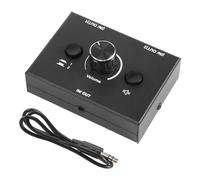 Quystetes SéLecteur Audio 3,5 Mm, 2 EntréEs 1 Sortie / 1 EntréE 2 Sorties SéLecteur SéParateur Audio, BoîTier de Commutation Audio, Bouton de Sourdine à Une Touche