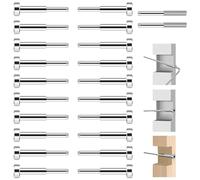 Quystetes SST316Swage Lot de 20 tendeurs et bornes cachées pour garde-corps de câble, pour bois/niveau/poteau d'escalier facile à installer et à utiliser