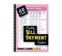 Quystetes Suivi des paiements mensuels de factures sur 48 mois et suivi des factures avec calendrier et planificateur de remboursement de dettes