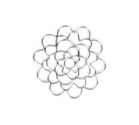 Quystetes Support d'arrangement floral réutilisable en acier inoxydable 10,2 cm