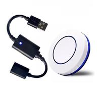 Quystetes Télécommande USB sans DC 5 V - Interrupteur marche/arrêt pour bande lumineuse LED USB - Lampe de lecture - Ventilateur à bascule