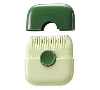 Quystetes Tondeuse de cheveux 2 en 1, peigne de barbier, frange de coupe de cheveux, mini outils de maquillage, vert facile à utiliser, 6,5 x 7,5 cm