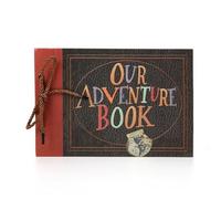 Quystetes Un album photo de scrapbooking, notre livre d'aventure, carnet de voyage à couverture rigide pour anniversaire, mariage, voyage