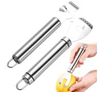 quyueug Ensemble de Deux Zesteur, Zesteur à Citron en Acier Inoxydable- Utilisé pour Râper Le Zeste de Citron, Râper Le Fromage et Ouvrir Les Fruits, il est Léger et Polyvalent.