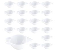 Quzenn 20 Pièces Tasses de Mélange de Résine, Petits Moules en Silicone Distributeur de Gobelets Mini Tasses à Mesurer pour Le Mélange de Résine Époxy, Fabrication de