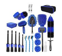 Quzenn 24pcs Car Detailing Brush Set,Car Detailing Brushes Windshield Cleaning Tool- Professional Kit