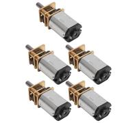 Quzenn 5 Pièces GA12-N20 MiNI Moteur à Engrenages en Métal DC 3 V Moteurs à Engrenages à Roue Dentée 15 Tr/Min