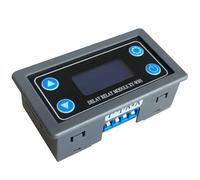 Quzenn DC 6-30 V LED Module de Relais Temporisé Numérique Minuterie Programmable Interrupteur de Commande de Relais Cycle de Déclenchement de Synchronisation avec Étui