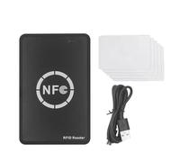 Quzenn Lecteur/Écrivain de Puce Intelligente RFID NFC + 5 Cartes XUID 125 KHz 13,56 MHz Copieur Duplicateur RFID e Badge IC Copie Clone Tag