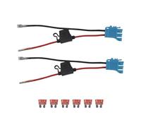 Quzenn Paquet de 2 Connecteurs de Faisceau de Câbles 12 AWG de Remplacement pour Batterie Peg-Perego 12 V SLA sur Véhicule, D'Équitation avec Fusible